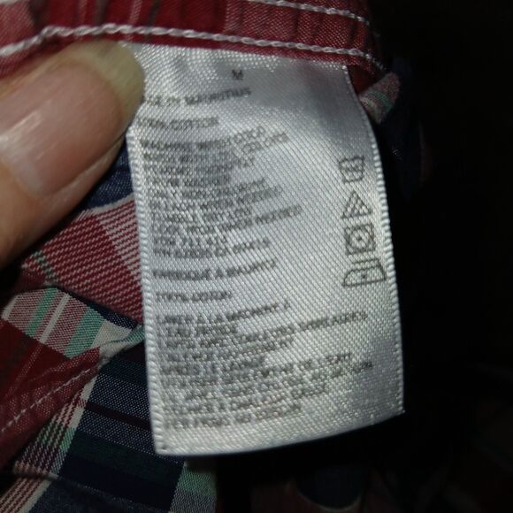 Pre-owned Nautica Men's Plaid Button-Up Long Sleeve Shirt - Size M - 100% Cotton - Picture 5 of 16